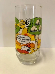 McDonald's Glass Cup 1965 Camp Snoopy Collection Peanuts Tumbler ~ 16 Oz. - Picture 1 of 7