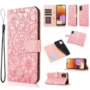 Funda abatible de cuero para tarjetas magnéticas para Samsung S22 Ultra S21 S20 S10 9 - Imagen 1 de 19