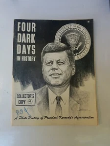 FOUR DARK DAYS IN HISTORY Photo History of JFK Assassination 1963 Vintage - Picture 1 of 2