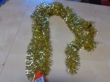 Weihnachtsgirlande,Baumschmuck, Lametta gold 200cm Weihnachten Baum