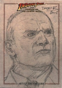 Topps 2008 Indiana Jones Kingdom of the Crystal Skull David Rabbitte Sketch Card
