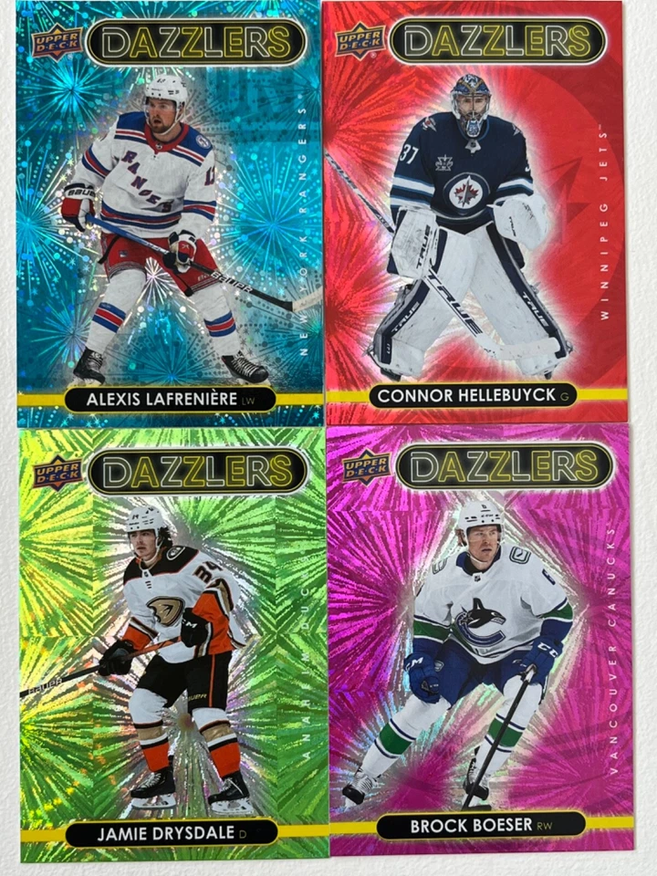 2021-22 Upper Deck Dazzlers Blue, Red, Pink, Orange, Green Pick From List !! - Image 1 of 1