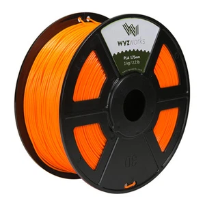 Orange PLA 1.75mm WYZworks 3D Printer Premium Filament 1kg/2.2lb - Zdjęcie 1 z 4