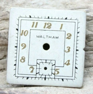 WALTHAM METAL ART DECO RELOJ PULSERA ESFERA ESFERA 20.6x20.5mm (J2F2) Foto 1 de 2