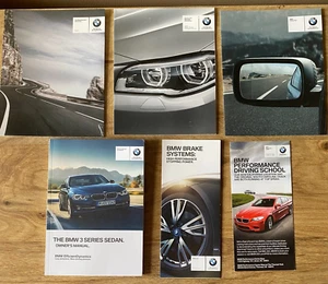 2016 BMW 3-Series Sedan 328i, 335i Owners Manual Set With Case Free Shipping - Picture 1 of 5