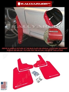 Rally Armor UR Red Mud Flaps w/ White Logo for 1993-2001 Subaru Impreza - Picture 1 of 1