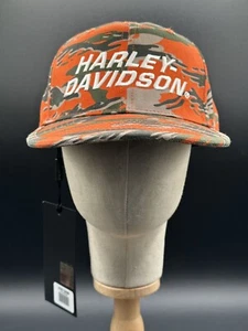 NEW Harley Davidson Camo Adjustable Snapback Cap Mens - Picture 1 of 16