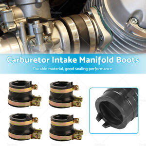 4x Carburetor Intake Manifold Boots For Honda CBR250 MC22 MC19 CB400 NC31