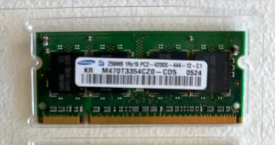 SAMSUNG M470T3354CZ0-CD5 MEMORY RAM  CHIP 256MB PC2-4200 - Image 1 of 3