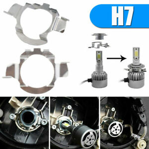 2x H7 LED Car Headlight Bulb Retainers Holder Adapter For Bora Passat A3 A4 VW