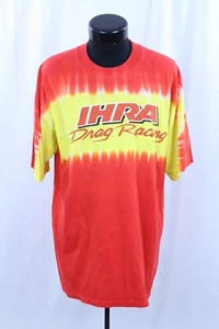 Camiseta De Colección 2001 IHRA Drag Racing Gráfica Roja Amarilla Feel It Dragster Car XL - Imagen 1 de 10