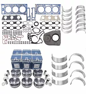 Engine Overhaul Rebuild Piston Kit For Mercedes-Benz 3.5L R350 E350 M272 ML350 - Picture 1 of 5