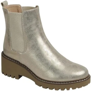 Forever Link Damen-Stiefelette rund geschnitten Chelsea Sohle Plateau Agenda-17 - Bild 1 von 14