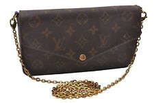 Authentic Louis Vuitton Monogram Pochette Felicie Shoulder Bag M61276 LV 3418J