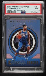 2017-18 Panini Essentials Essential Rookies Markelle Fultz PSA 9 MINT Rookie RC
