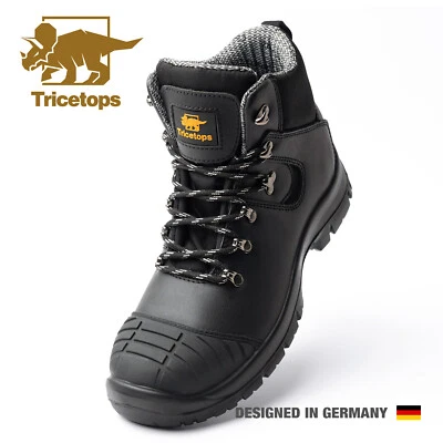 Sicherheitsschuhe S3 Stahlkappe SRC Wasserfest Komfortabele Herren Arbeitsschuhe - Bild 1 von 4