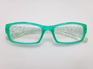 Eleganti occhiali da lettura rettangolari da donna verdi + 2,00 design foglia di vite - Foto 1 di 3