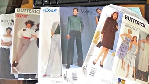 UNCUT- Designer Sewing Patterns- Sold Individually- You Choose Which - Picture 1 of 9