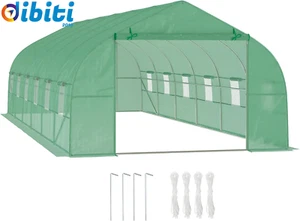 Serra Da Giardino a Tunnel 8X3X2 M Con Porta Avvolgibile, Serra per Orto a Punta - Foto 1 di 12