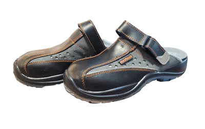Gartenclogs Trucker Clogs Sicherheit, Leder, Gr. 40, mit Stahlkappe, fester Sitz - Bild 1 von 4