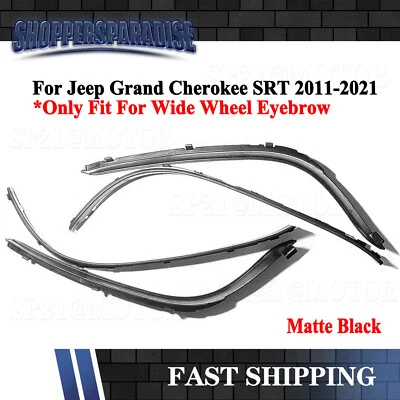 For Jeep Grand Cherokee 11-2021 SRT Trackhawk Limited Fender Wheel Eyebrow Arch  - Image 1 of 4