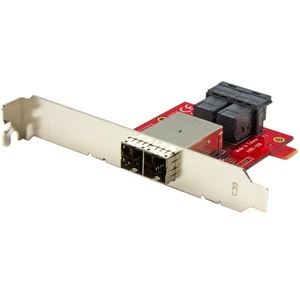 StarTech.com Mini-SAS Adapter - Dual SFF-8643 to SFF-8644 - with Full and Low-Pr - Photo 1/6