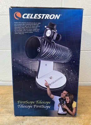 Celestron FirstScope Telescope 76mm Reflector Model 21024 – Beginner Scope - Image 1 of 4