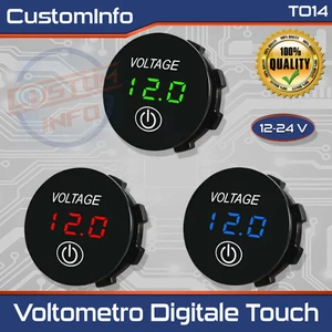 Digital LED Voltmeter 12V Touch Wasserdicht Batterie Messgerät Auto Boot - Bild 1 von 11