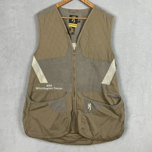 BROWNING SUMMIT SIZE LARGE OUTDOOR VEST DUCK HUNTING DOVE SHELL HOLDER GAME BAG - Picture 1 of 10