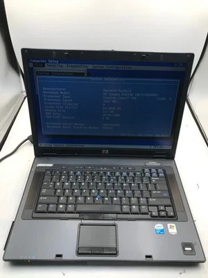 HP Compaq nc8430 Intel Core 2 Duo 15" 512 MB RAM NO HDD -BOOTS TO BIOS- MZ - Image 1 of 4