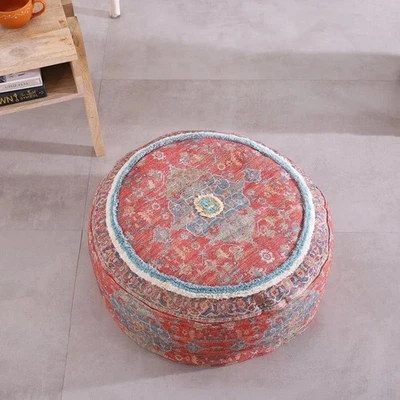 Ottoman Pouf - Istanbul Reds | Moroccan Inspired - Image 1 of 4