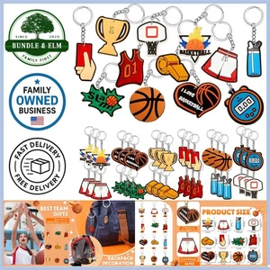 36 Stück Basketball Schlüsselanhänger Großpackung Sport Ball Geschenke Party Gastgeschenke Kinder - Bild 1 von 10