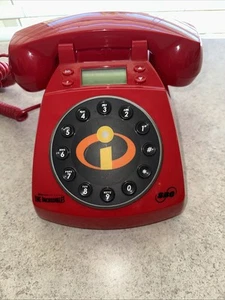Disney Incredibles Drucktastentelefon, Retro Style, Anruferkennung - Bild 1 von 9