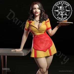 Max 2 Broke Girls NSFW | SFW Figura de resina femenina escala 1/10 1/18 1/24 Torrida - Imagen 1 de 27