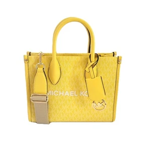 Michael Kors Mirella Small Shopper Top Zip Crossbody Handtasche MK Daisy Yellow - Bild 1 von 7