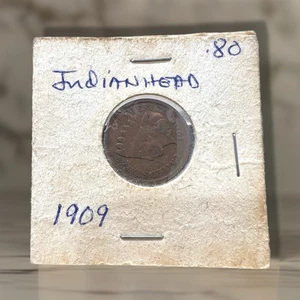Indian Head Cent 1909 • Final Year Issue • U.S. One Cent Copper Coin - Bild 1 von 5