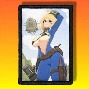 Toppa morale ragazza Fallout Vault / distintivo militare ESERCITO gancio tattico e anello 825 - Foto 1 di 8