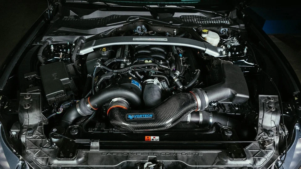 Supercargador Vortech Ford Mustang GT350 5,2 L V-3 Si satinado intercooler sin afinación Foto 1 de 1