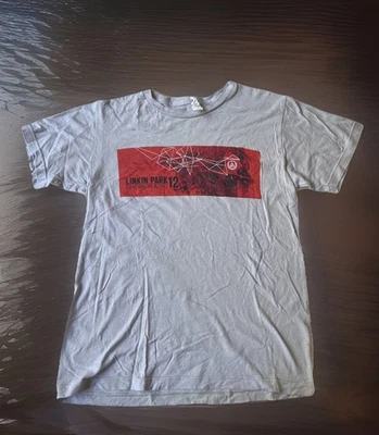 Camisa Linkin Park Band Underground 2012 Gira de Conciertos Pequeña Gris Rara De Colección Foto 1 de 4
