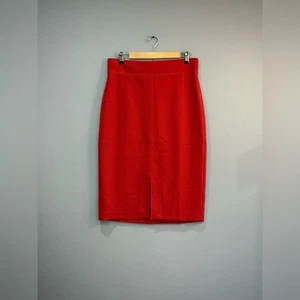 Falda Lápiz Midi Ann Taylor Naranja Quemado Talla 8 Nueva Con Etiquetas - Imagen 1 de 5