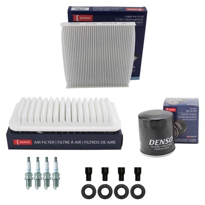 Kit de afinación Denso NGK 4 bujías y botas kit para Toyota Matrix 1,8 L L4 2004 Foto 1 de 2