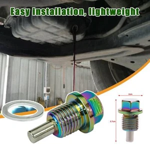 M14x1.5 Car Engine Magnetic Oil Drain Plug Screw Nut Sump Universal Nut UK G6U2 - Picture 1 of 11