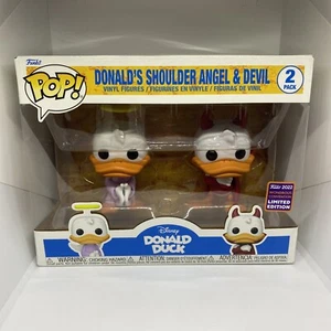 Funko Pop! Donald Duck Donald's Shoulder Angel & Devil 2PK Wondrous Disney MAY - Picture 1 of 6