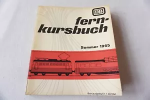1965 German German Deutsche Bundesbahn Train Railway Timetable DB Fernfahrplan - Picture 1 of 10
