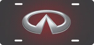 LOGO INFINITY MATRÍCULA PARA AUTO 12X6 ALUMINIO 4 - Imagen 1 de 1