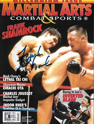 Frank Shamrock Signed 2000 MMA Martial Arts & Combat Sports Magazine BAS COA UFC - Image 1 of 4