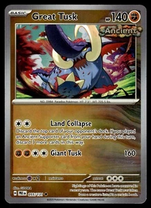 Great Tusk (Poke Ball Pattern) NM 055/131 SV: Prismatic Evolutions Pokemon - Picture 1 of 2