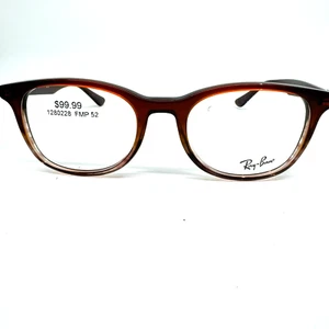 Ray-Ban Unisex Brown RB 5356 5767 52 19 145 Eyeglasses Plastic Frame H10494 - Picture 1 of 7