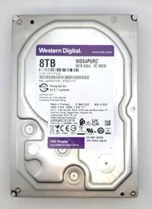 Western Digital 8TB 3.5" 6Gb/s SATA Hard Drive HDD | WD84PURZ-85B2YY0 | Tested! - Afbeelding 1 van 2