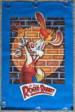 "Original Who gerahmt Roger Rabbit Poster 1987 One Stop Poster 35""x23""